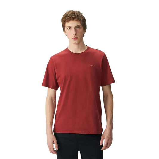F11L204-3743 FILA PRENDAS REMERAS MASCULINO MODA REGULAR_CLASSIC RED_OCHRE