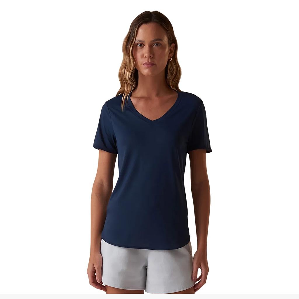 F12AT01120-140 Fila Prendas Blusas Femenino Training Crepe_Flow Navy