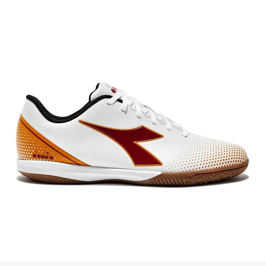 101.180711-D1022 Diadora Calzados Indoor Masculino Futbol Pichichi_7_Tfr Wht/Chili_Pepper/Russet_Orange