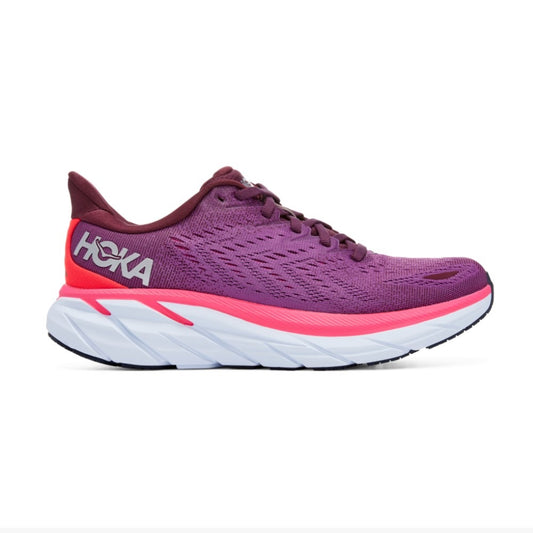 1119394-GWBY Hoka Calzados Running Femenino Clifton_8 Grape_Wine/Beautyberry