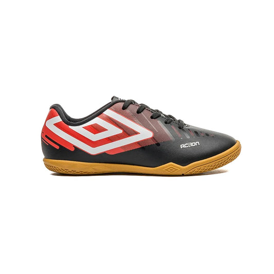 U07FB00285-142 Umbro Calzados Indoor Junior Futbol Action_Jr Negro/Rojo/Blanco