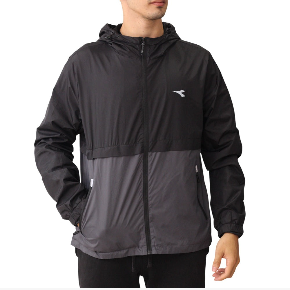 BL24-DI2025-23 Diadora Prendas Camperas Masculino Moda Jacket_Glint Black/Grey