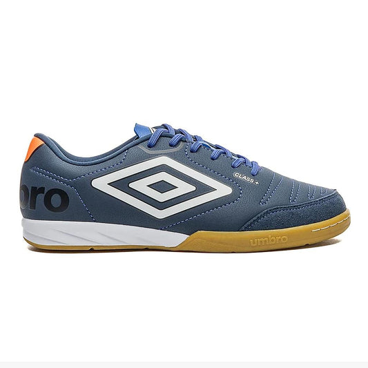 U01FB00292-723 Umbro Calzados Indoor Masculino Futbol Class+ Navy/White/Dazzling_Blue