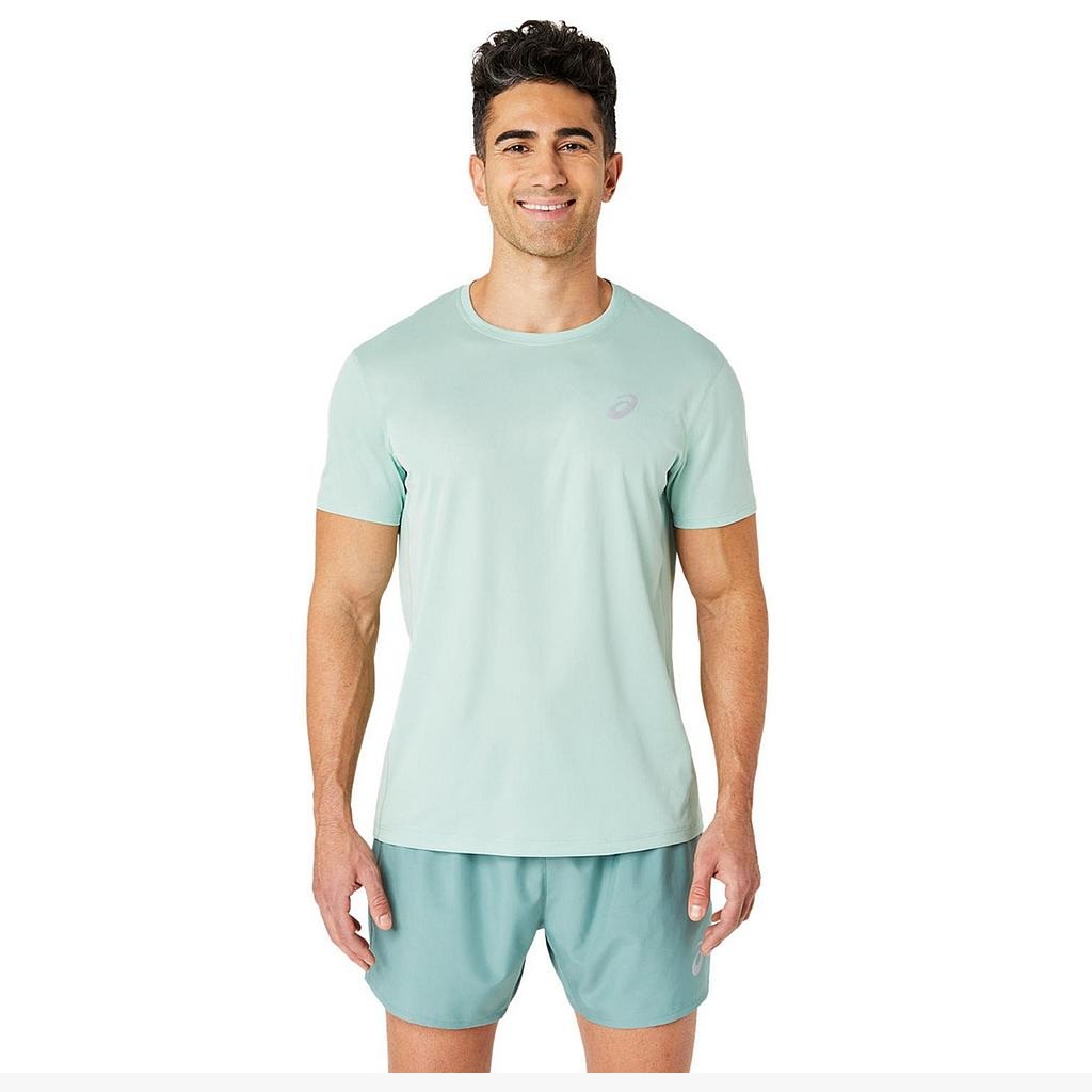 2011C270.305 Asics Prendas Remeras Masculino Running Silver_Ss_Top Light_Celadon
