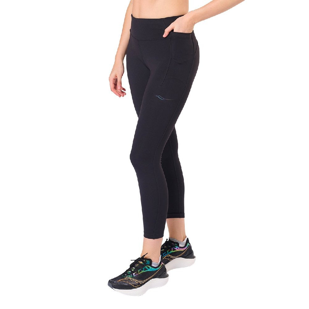 C4220452S105 SAUCONY PRENDAS PANTALONES FEMENINO RUNNING FORTIFY_CROP_TIGHT BLACK