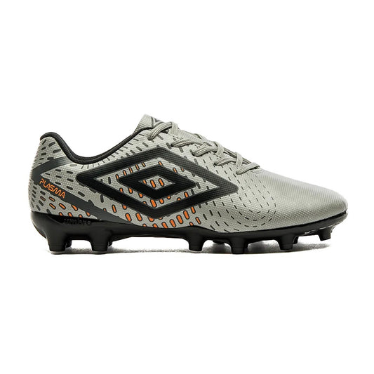 U01FB00134-816 Umbro Calzados Campo Masculino Futbol Plasma Gris/Negro/Naranja