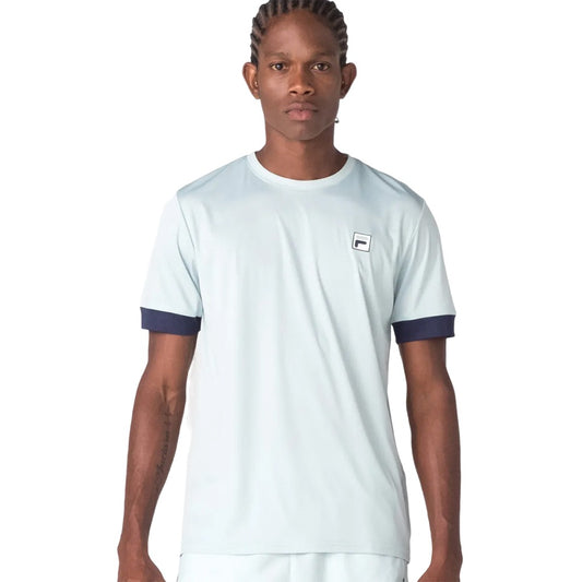 F11TN00266-3407 Fila Prendas Remeras Masculino Tennis Player_F_Box_II Cyan_Green/Navy