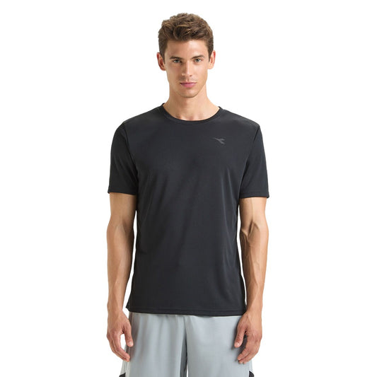 102.180177-80013 Diadora Prendas Remeras Masculino Ss_T-Shirt_Run Black
