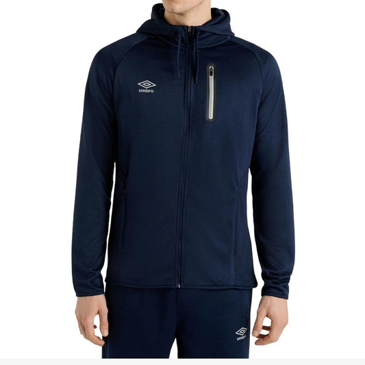 66545U-Y70 Umbro Prendas Canguros Masculino Moda Sportswear_Full_Zip_Hoodie Dark_Navy