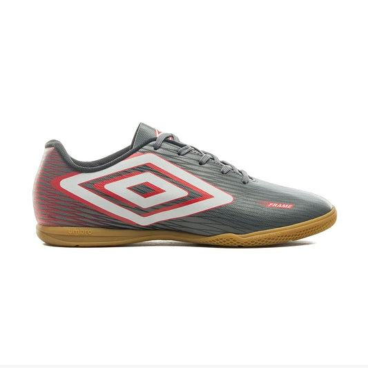 U01FB00140-824 Umbro Calzados Masculino Futbol_Indoor Frame Grafite/Branco/Vermelho