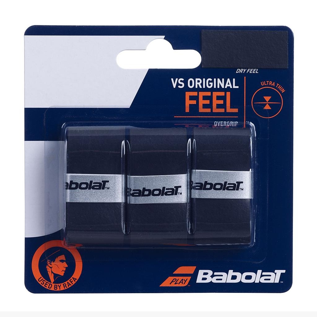 653040-105 Babolat Accesorios Overgrip VS_Original_X3 Negro