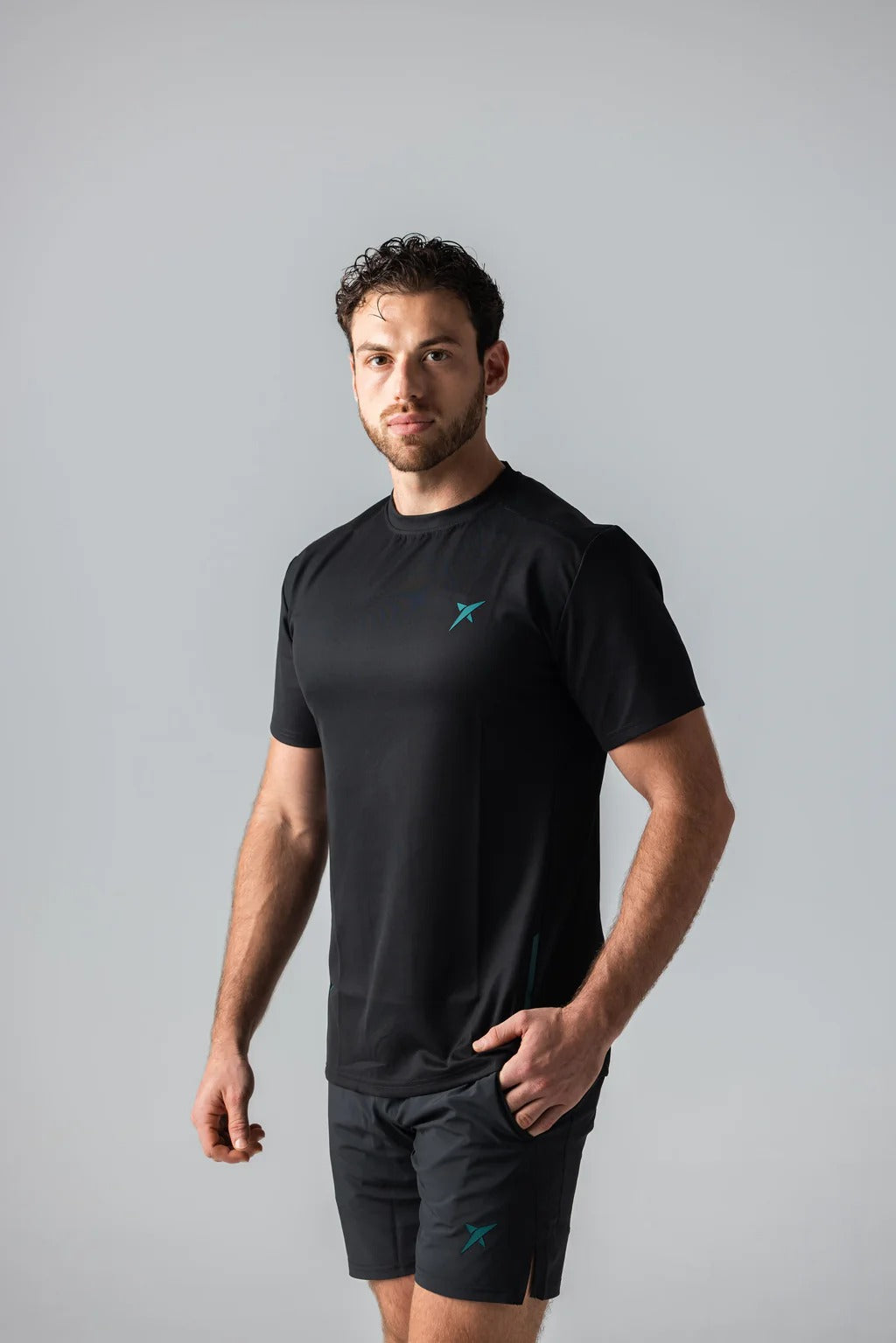 DT-341301-BLK-26-DROP SHOT SANZ PERFORMANCE SHIRT BLACK