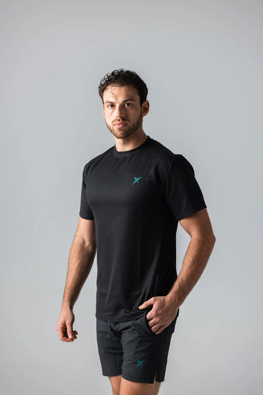 DT-341301-BLK-26-DROP SHOT SANZ PERFORMANCE SHIRT BLACK