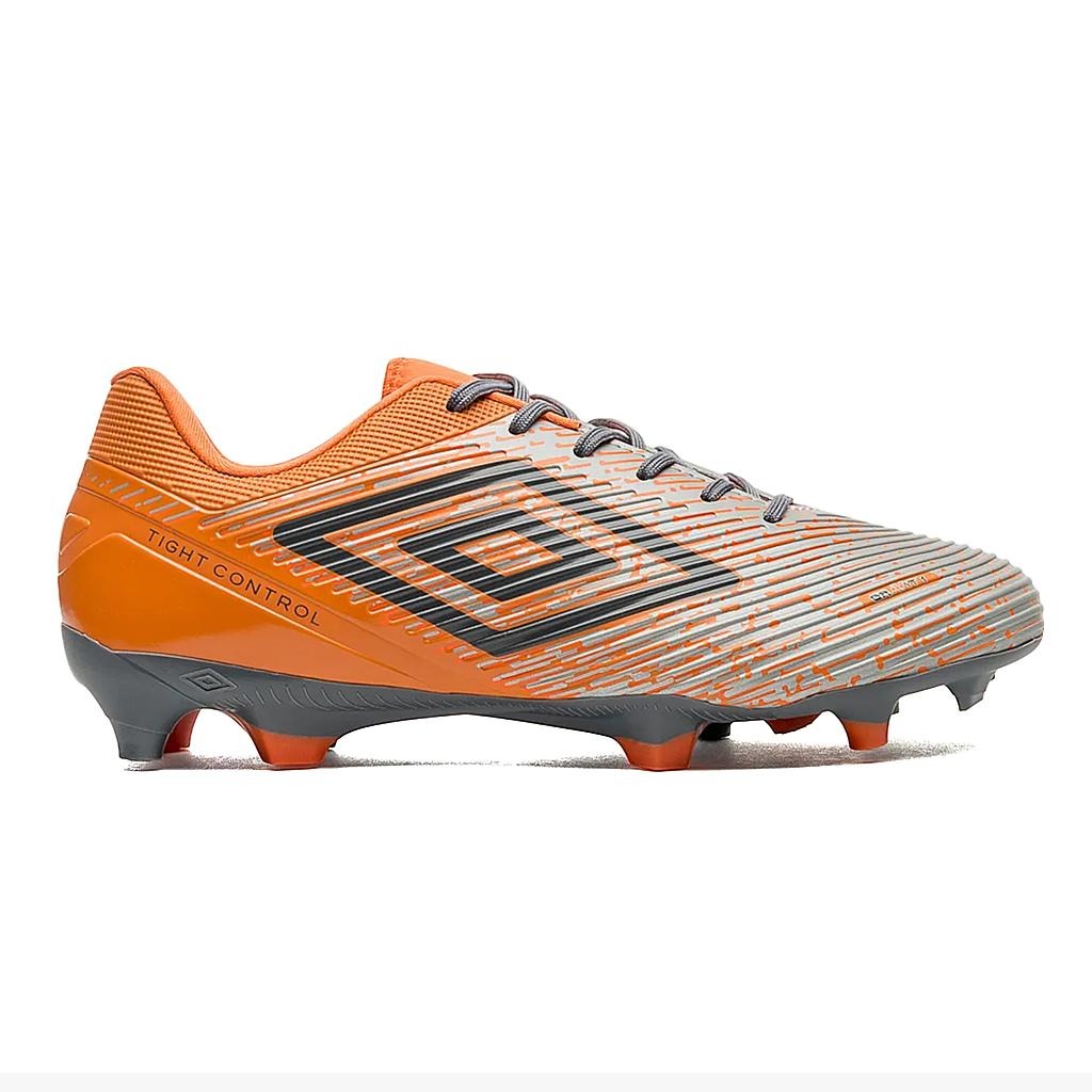 U01FB00273-868 Umbro Calzados Campo Masculino Futbol Gravity Cinza/Laranja/Grafite
