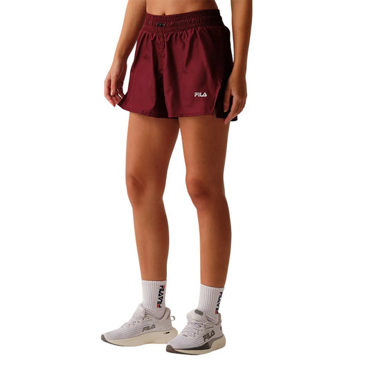 F12AT139-769 Fila Prendas Shorts Femenino Running Essential_Active Wine
