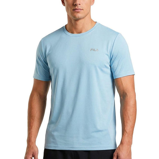 F11TR00054-3662 FILA PRENDAS REMERAS MASCULINO TRAINING SPORT_MELANGE_II AQUA_BLUE