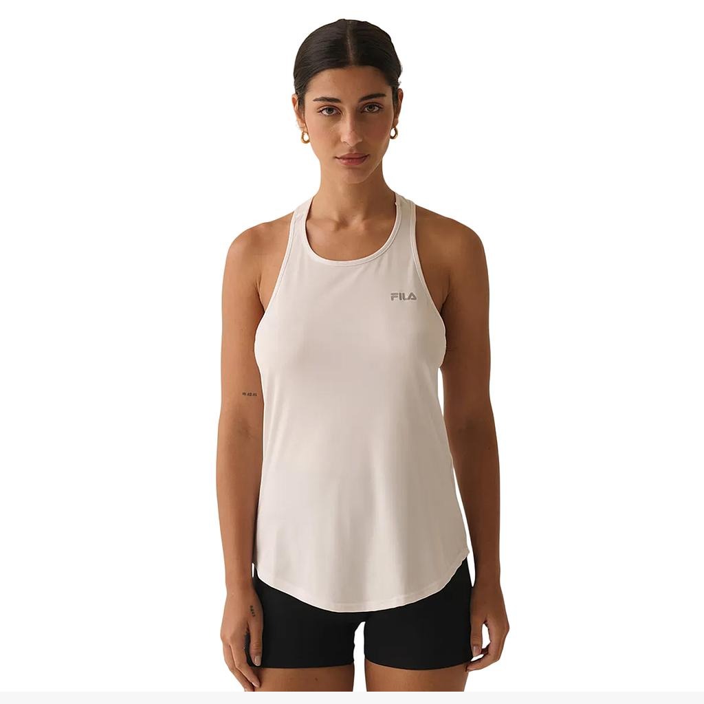 F12AT00719-518 Fila Prendas Musculosas Femenino Training Tank_Top_Basic_Sports_III White/Navy/Red