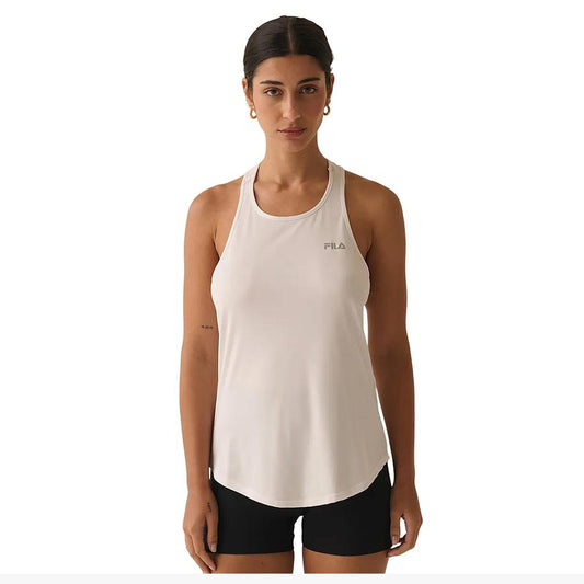 F12AT00719-518 Fila Prendas Musculosas Femenino Training Tank_Top_Basic_Sports_III White/Navy/Red