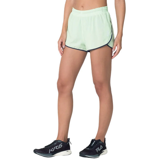 F12R00125-3553 Fila Prendas Shorts Femenino Shorts Core Run Green Fluor Light