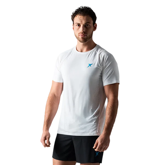 DT-341301WH-26-DROP SHOT SANZ PERFORMANCE SHIRT - WHITE