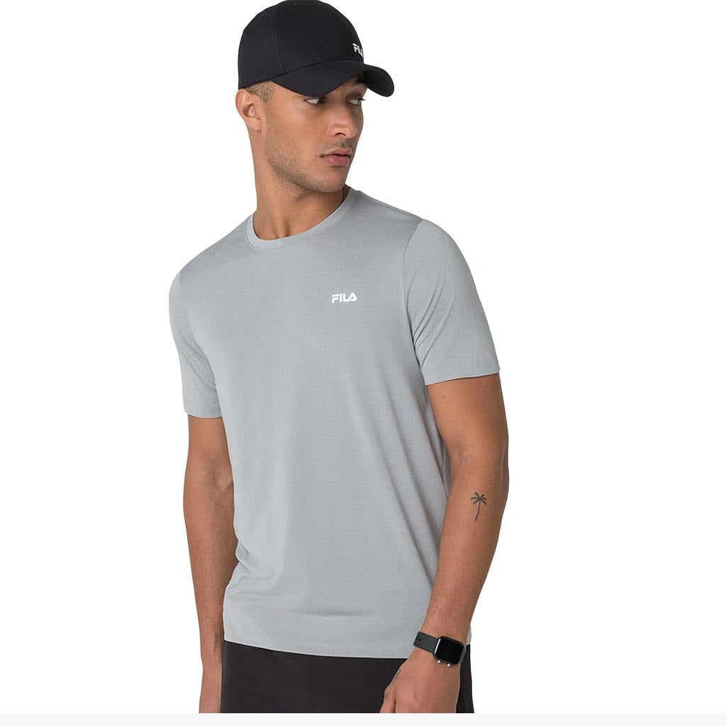 F11AT00857-110 Fila Prendas Remeras Masculino Training Sport_Melange_Lux Grey