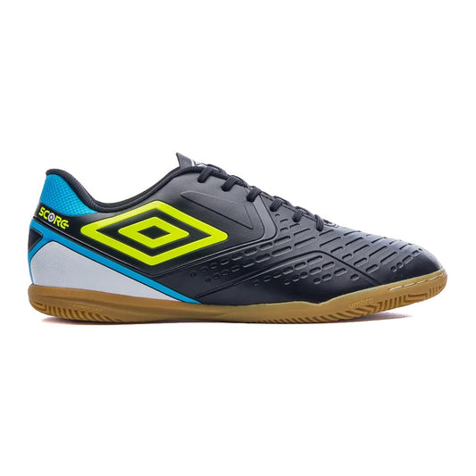 U01FB00235-163 Umbro Calzados Indoor Masculino Futbol Score Preto/Lima/AzulElectrico