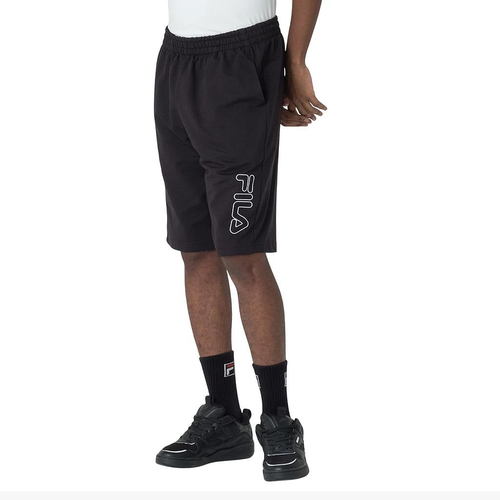 F11L00887-312 Fila Prendas Bermudas Masculino Moda Practical_Logo_Outline_Light Black/White