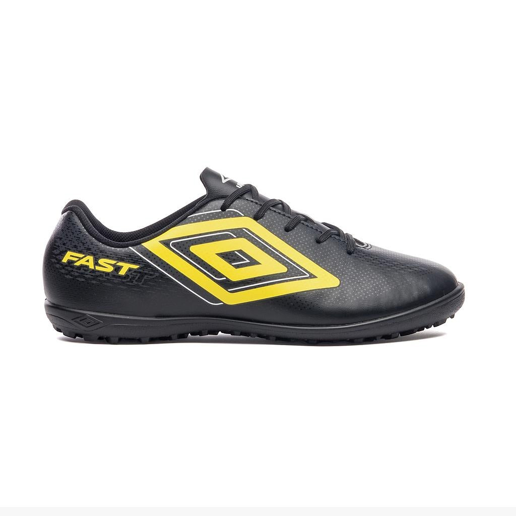 U01FB00389-168 UMBRO CALZADOS SOCIETY MASCULINO FUTBOL FAST_II BLACK/BLAZING/YELLOW/ASPHALT