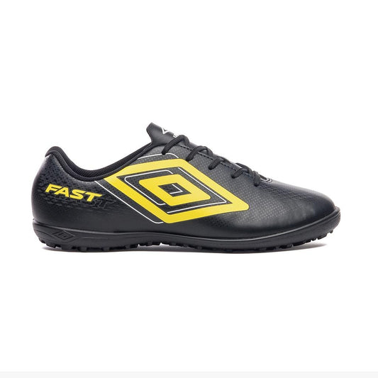 U01FB00389-168 UMBRO CALZADOS SOCIETY MASCULINO FUTBOL FAST_II BLACK/BLAZING/YELLOW/ASPHALT
