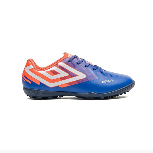 U07FB00286-302 Umbro Calzados Society Niños Futbol Action_Jr Royal/Coral/Branco