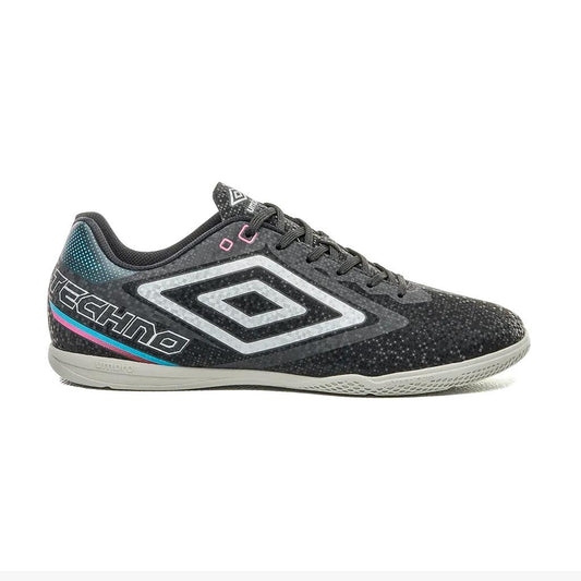 U01FB00333-183 Umbro Calzados Indoor Masculino Futbol Techno_II Preto/Cinza/Azul