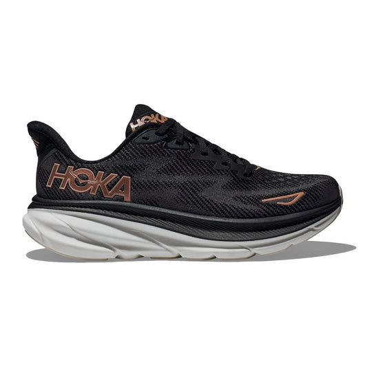 1127896-BRGL Hoka Calzados Running Femenino Clifton_9 Black/Rose_Gold